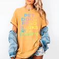 Pet Dogs Read Books Be Happy Dog Lover Women's Comfort Colors T-Shirt Mustard