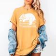 Polar Bear Reading Book Pajama Sleep Women's Comfort Colors T-Shirt Mustard