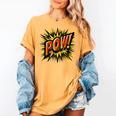 POW Comic Book Retro Artwork – Cartoon Collector Women's Comfort Colors T-Shirt Mustard POW Comic Book Retro Artwork – Cartoon Collector Women's Comfort Colors T-Shirt Mustard