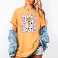 Preppy Coquette Bow Ghost Reading Books Halloween Book Women's Comfort Colors T-Shirt Mustard Preppy Coquette Bow Ghost Reading Books Halloween Book Women's Comfort Colors T-Shirt Mustard