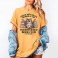 Proud Introverted Book Club Anti Social Reader Pet Cat Women's Comfort Colors T-Shirt Mustard Proud Introverted Book Club Anti Social Reader Pet Cat Women's Comfort Colors T-Shirt Mustard