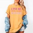 I Put My Book Down To Be Here Book Lover Book Nerd Women's Comfort Colors T-Shirt Mustard I Put My Book Down To Be Here Book Lover Book Nerd Women's Comfort Colors T-Shirt Mustard