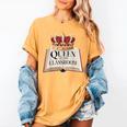 Queen Of The Classroom Appreciation Royal Crown Book Women's Comfort Colors T-Shirt Mustard