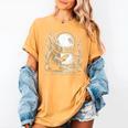Rabbit Reading Book Full Moon Lake Scenery Women's Comfort Colors T-Shirt Mustard
