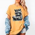 Raccoon With Book Cute Raccoons Reading Books Women's Comfort Colors T-Shirt Mustard Raccoon With Book Cute Raccoons Reading Books Women's Comfort Colors T-Shirt Mustard