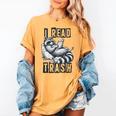 Racoon Reading Spicy Smutty Book Booktok I Read Trashy Books Women's Comfort Colors T-Shirt Mustard Racoon Reading Spicy Smutty Book Booktok I Read Trashy Books Women's Comfort Colors T-Shirt Mustard