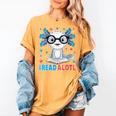 I Read Alotl Cute Axolotl Reading Book Lover Women's Comfort Colors T-Shirt Mustard