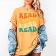 Read Read Read Read Book Lover Reading Bookworm Reader Women's Comfort Colors T-Shirt Mustard