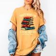 I Read Books Bookworm Halloween Women's Comfort Colors T-Shirt Mustard