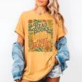 Read Books Lift Weights Fight Fascists Reading Lover Women's Comfort Colors T-Shirt Mustard Read Books Lift Weights Fight Fascists Reading Lover Women's Comfort Colors T-Shirt Mustard