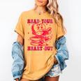 Read Your Heart Out Valentines Day Book Lover Bookish Teach Women's Comfort Colors T-Shirt Mustard