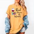 Read Between The Wines Im Just a Girl Who Loves Books & Wine Women's Comfort Colors T-Shirt Mustard Read Between The Wines Im Just a Girl Who Loves Books & Wine Women's Comfort Colors T-Shirt Mustard
