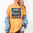 Reading And Bookcase Magic Book Premium Women's Comfort Colors T-Shirt Mustard Reading And Bookcase Magic Book Premium Women's Comfort Colors T-Shirt Mustard