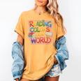 Reading Colors Our World Books Lover Women's Comfort Colors T-Shirt Mustard Reading Colors Our World Books Lover Women's Comfort Colors T-Shirt Mustard