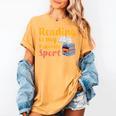 Reading Is My Favorite Sport Book Lovers Women's Comfort Colors T-Shirt Mustard