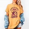 Reading Is My Favorite Sport Cat And Book Lover Women Women's Comfort Colors T-Shirt Mustard Reading Is My Favorite Sport Cat And Book Lover Women Women's Comfort Colors T-Shirt Mustard