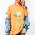 Reading Hobby Bookshelves Library Fueled By Books And Tea Women's Comfort Colors T-Shirt Mustard Reading Hobby Bookshelves Library Fueled By Books And Tea Women's Comfort Colors T-Shirt Mustard
