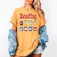 Reading Is My Jam Teacher Student Book Lovers Women's Comfort Colors T-Shirt Mustard Reading Is My Jam Teacher Student Book Lovers Women's Comfort Colors T-Shirt Mustard