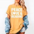 Reading I Love Books And Reading Women's Comfort Colors T-Shirt Mustard