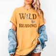 Reading Lover Wild About Reading Reading Books And Bookworm Women's Comfort Colors T-Shirt Mustard