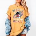 Reading Is Out Of This World Space Book Lover Women's Comfort Colors T-Shirt Mustard