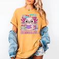 Readsalotl Axolotl Reading Book Bookworm Women's Comfort Colors T-Shirt Mustard