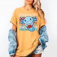 Readsolotl Blue Kawaii Axolotl Book Lover Reading Retro Women's Comfort Colors T-Shirt Mustard Readsolotl Blue Kawaii Axolotl Book Lover Reading Retro Women's Comfort Colors T-Shirt Mustard