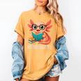 Readsolotl Kawaii Axolotl Reading Book Lover Women's Comfort Colors T-Shirt Mustard Readsolotl Kawaii Axolotl Reading Book Lover Women's Comfort Colors T-Shirt Mustard