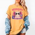 Readsolotl Pink Kawaii Axolotl Book Lover Reading Women's Comfort Colors T-Shirt Mustard Readsolotl Pink Kawaii Axolotl Book Lover Reading Women's Comfort Colors T-Shirt Mustard