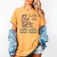 Retro Cowgirl ReadingTee Saddle Up With A Good Book Western Women's Comfort Colors T-Shirt Mustard Retro Cowgirl ReadingTee Saddle Up With A Good Book Western Women's Comfort Colors T-Shirt Mustard