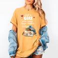 Retro Just A Girl Who Love Dogs Books And Coffee Bookworm Women's Comfort Colors T-Shirt Mustard
