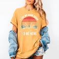 Retro I Put My Book Down To Be Here For Book Lover Women's Comfort Colors T-Shirt Mustard