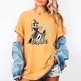 Retro Scary Horror Readers Book Club Spooky Halloween Women's Comfort Colors T-Shirt Mustard