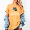 Retro Sometimes I Think I Read Too Much For Book Lover Women's Comfort Colors T-Shirt Mustard