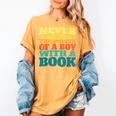 Retro Never Underestimate The Power Of a Boy With a Book Women's Comfort Colors T-Shirt Mustard Retro Never Underestimate The Power Of a Boy With a Book Women's Comfort Colors T-Shirt Mustard