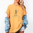 Robin Hood The Archer Book Cover Illustration In Gold Women's Comfort Colors T-Shirt Mustard Robin Hood The Archer Book Cover Illustration In Gold Women's Comfort Colors T-Shirt Mustard