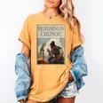 Robinson Crusoe Book Cover 1920 Women's Comfort Colors T-Shirt Mustard