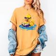 Rubber Duck Reading Book Swim Rubber Duckling Rubber Duckie Women's Comfort Colors T-Shirt Mustard