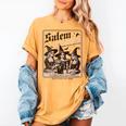 Salem Book Club Bookish Halloween Retro Salem Witch Book Women's Comfort Colors T-Shirt Mustard Salem Book Club Bookish Halloween Retro Salem Witch Book Women's Comfort Colors T-Shirt Mustard