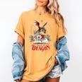Santa's Favorite Book Dragon Christmas Magic Women's Comfort Colors T-Shirt Mustard Santa's Favorite Book Dragon Christmas Magic Women's Comfort Colors T-Shirt Mustard