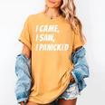 I Came I Saw Meme For Anti Social And Introvert Women's Comfort Colors T-Shirt Mustard I Came I Saw Meme For Anti Social And Introvert Women's Comfort Colors T-Shirt Mustard
