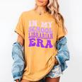 In My School Librarian Era Groovy Back To School Book Lover Women's Comfort Colors T-Shirt Mustard In My School Librarian Era Groovy Back To School Book Lover Women's Comfort Colors T-Shirt Mustard