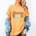 School Librarians Are Essential Library Book Lover Librarian Women's Comfort Colors T-Shirt Mustard School Librarians Are Essential Library Book Lover Librarian Women's Comfort Colors T-Shirt Mustard
