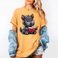 Scottish Terrier Reading a Book Dog Women's Comfort Colors T-Shirt Mustard