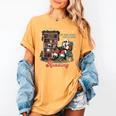 He Sees What You'Ve Been Reading Santa Christmas Bookish Women's Comfort Colors T-Shirt Mustard He Sees What You'Ve Been Reading Santa Christmas Bookish Women's Comfort Colors T-Shirt Mustard