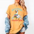 Silly Goose With Books Teacher Club School Educator Women's Comfort Colors T-Shirt Mustard Silly Goose With Books Teacher Club School Educator Women's Comfort Colors T-Shirt Mustard