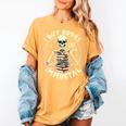 Skeleton I Buy Books Like I'm Immortal Halloween Women's Comfort Colors T-Shirt Mustard Skeleton I Buy Books Like I'm Immortal Halloween Women's Comfort Colors T-Shirt Mustard