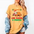 Sloth For Sloth Lover Men Women Kids Introverts Women's Comfort Colors T-Shirt Mustard
