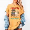Smut Reader Cat Lover Fueled By Smutty Books & Cat Snuggles For Men Women Women's Comfort Colors T-Shirt Mustard