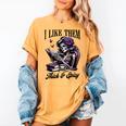 Smut Reader Spicy Book Romance I Like Them Thick & Spicy Women's Comfort Colors T-Shirt Mustard Smut Reader Spicy Book Romance I Like Them Thick & Spicy Women's Comfort Colors T-Shirt Mustard